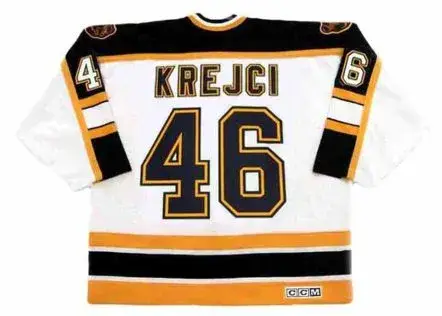 DAVID KREJCI Boston Bruins 2006 CCM Vintage Away NHL Hockey Jersey 