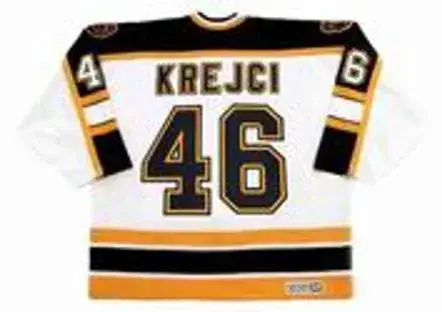 DAVID KREJCI Boston Bruins 2006 CCM Vintage Away NHL Hockey Jersey 