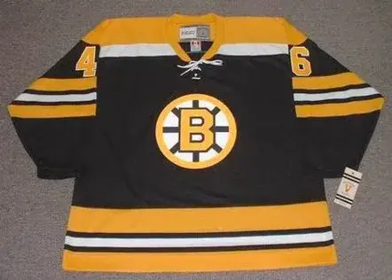 DAVID KREJCI Boston Bruins 2007 CCM Vintage Throwback NHL Hockey Jersey