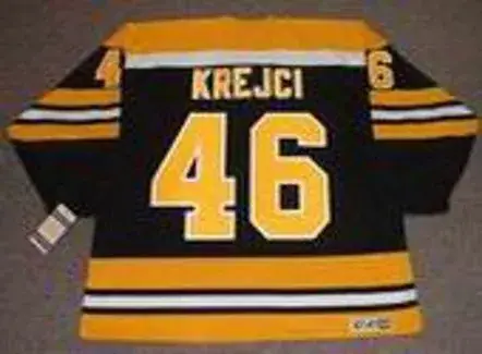 DAVID KREJCI Boston Bruins 2007 CCM Vintage Throwback NHL Hockey Jersey 