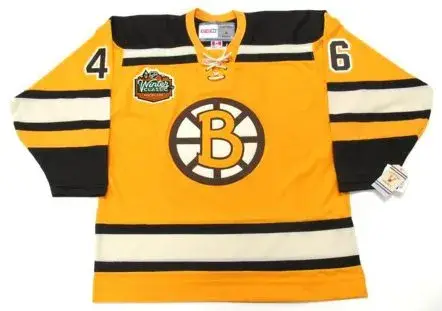DAVID KREJCI Boston Bruins 2010 CCM Vintage “Winter Classic” NHL Hockey Jersey
