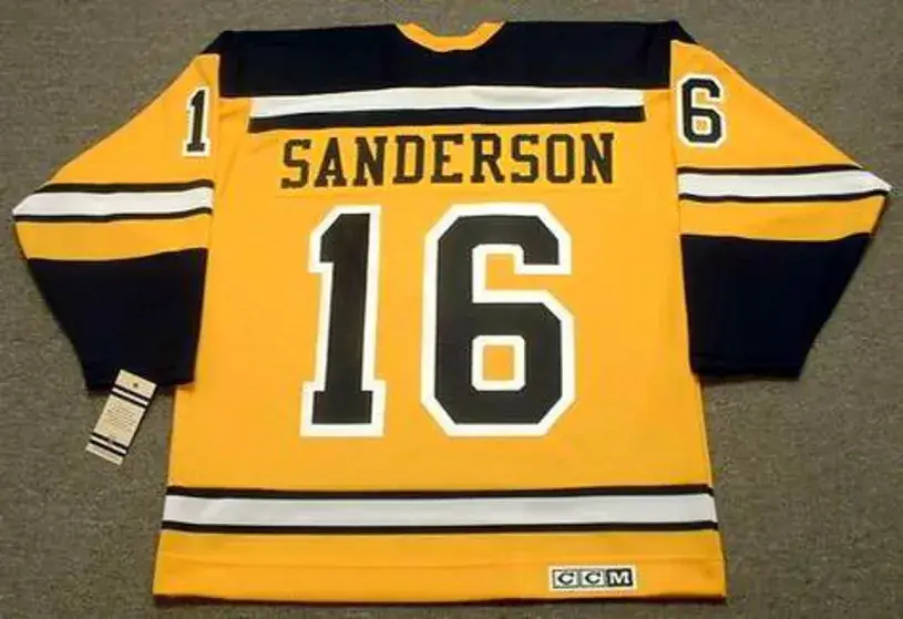 DEREK SANDERSON Boston Bruins 1960’s CCM Vintage Throwback NHL Jersey 