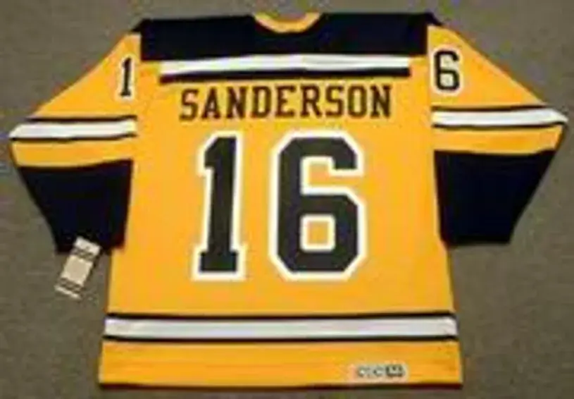 DEREK SANDERSON Boston Bruins 1960’s CCM Vintage Throwback NHL Jersey 