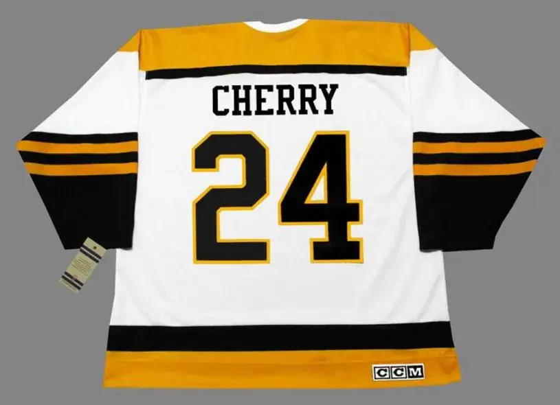 DON CHERRY Boston Bruins 1955 CCM Vintage Throwback Away NHL Hockey Jersey 