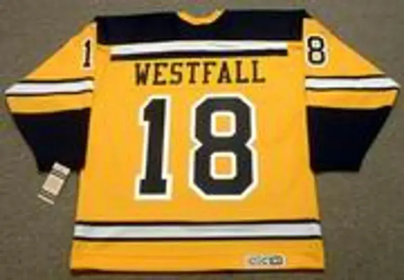 ED WESTFALL Boston Bruins 1966 CCM Vintage Throwback NHL Jersey 