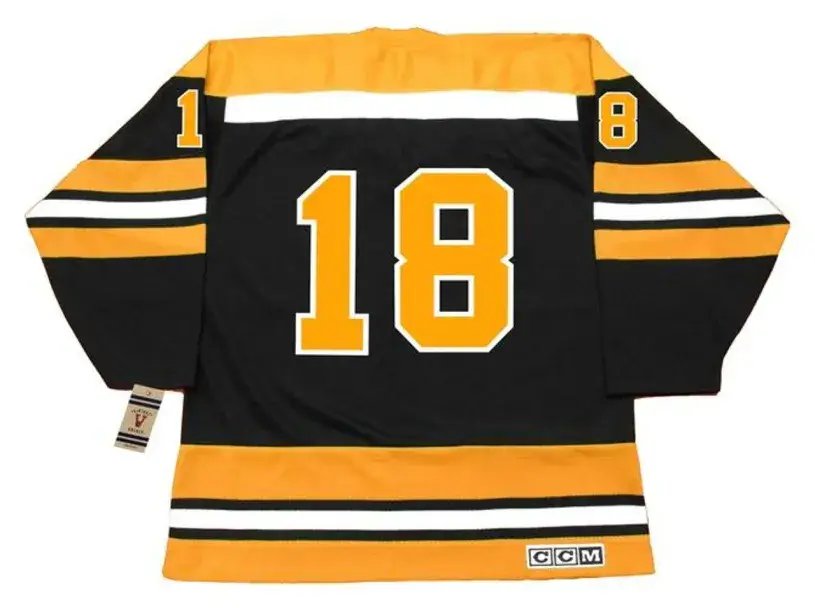 ED WESTFALL Boston Bruins 1970 CCM Vintage Throwback Away NHL Hockey Jersey 