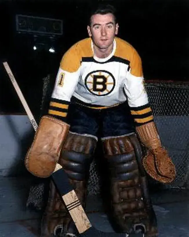 EDDIE JOHNSTON Boston Bruins 1966 CCM Vintage Throwback Away NHL Hockey Jersey 