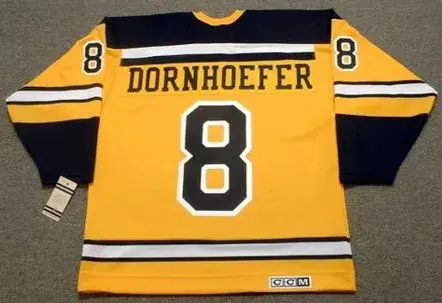 GARY DORNHOEFER Boston Bruins 1965 CCM Vintage Throwback NHL Jersey 