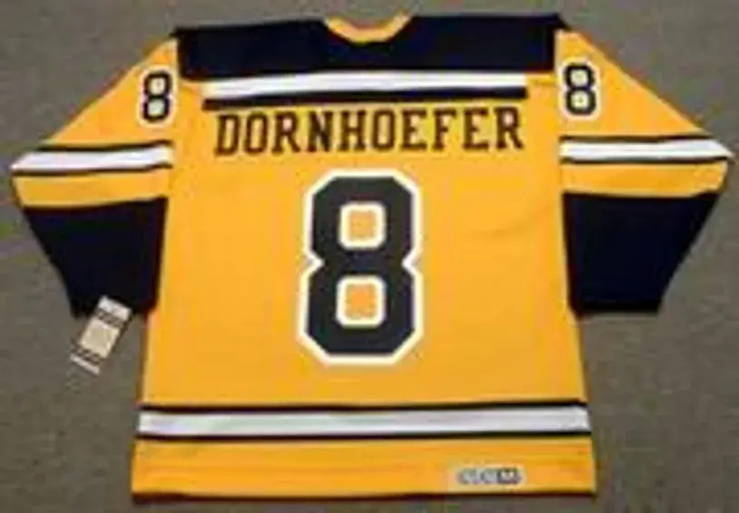 GARY DORNHOEFER Boston Bruins 1965 CCM Vintage Throwback NHL Jersey 