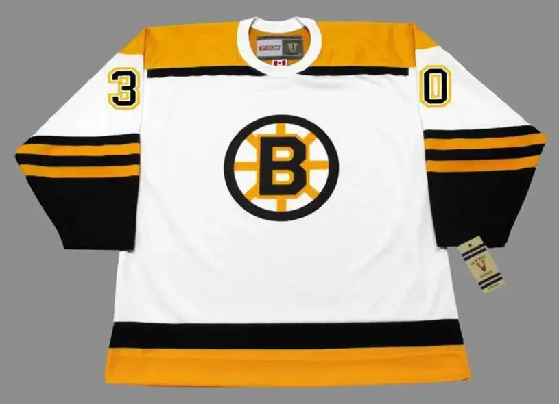 GERRY CHEEVERS Boston Bruins 1960’s CCM Vintage Throwback Away NHL Hockey Jersey