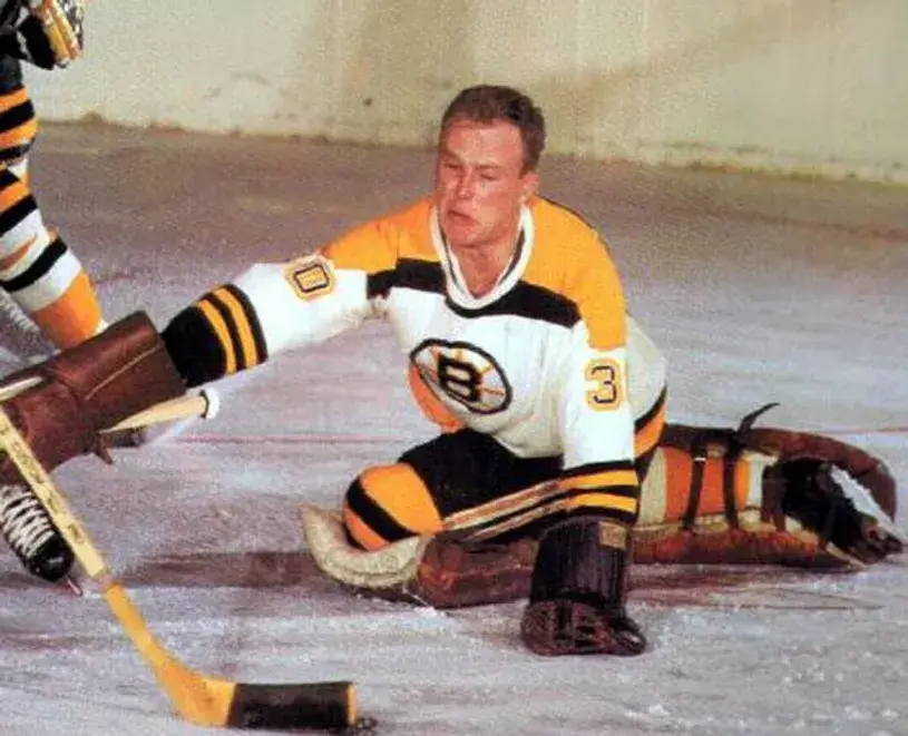 GERRY CHEEVERS Boston Bruins 1960’s CCM Vintage Throwback Away NHL Hockey Jersey 
