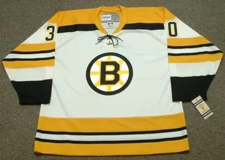 GERRY CHEEVERS Boston Bruins 1972 CCM Vintage Throwback Home NHL Hockey Jersey