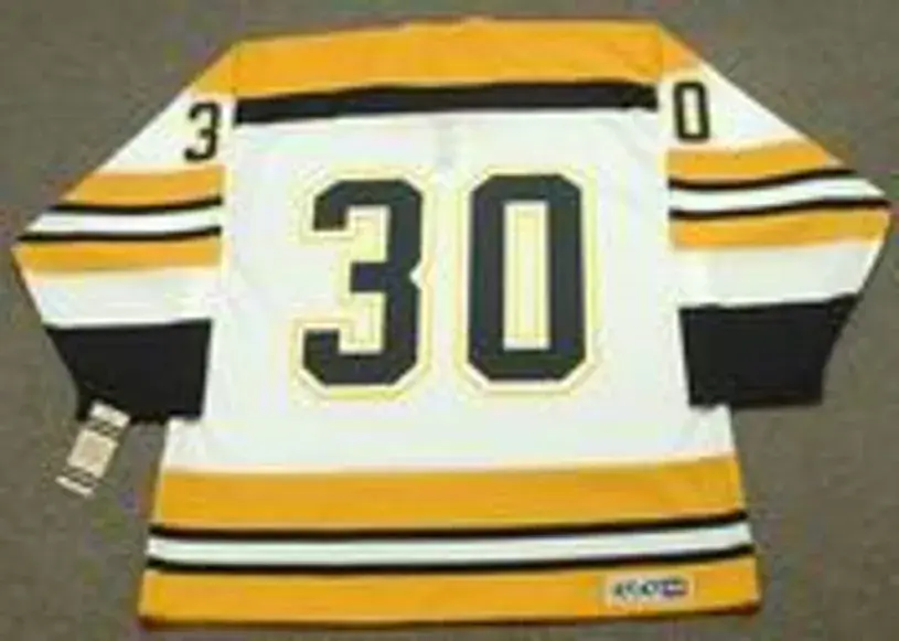 GERRY CHEEVERS Boston Bruins 1972 CCM Vintage Throwback Home NHL Hockey Jersey 