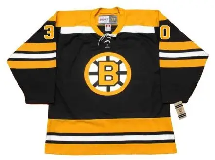 GERRY CHEEVERS Boston Bruins 1975 CCM Vintage Throwback NHL Hockey Jersey