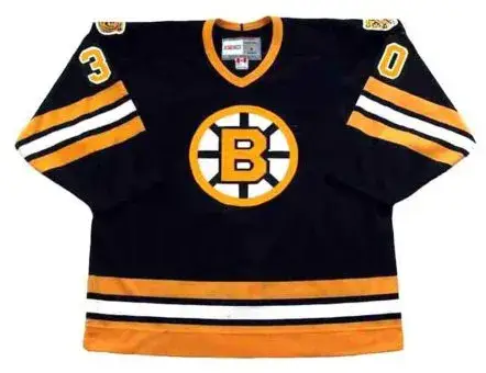 GERRY CHEEVERS Boston Bruins 1978 CCM Vintage Throwback Away NHL Hockey Jersey