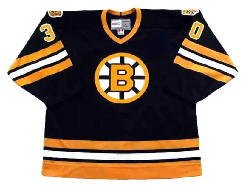 GERRY CHEEVERS Boston Bruins 1978 CCM Vintage Throwback Away NHL Hockey Jersey