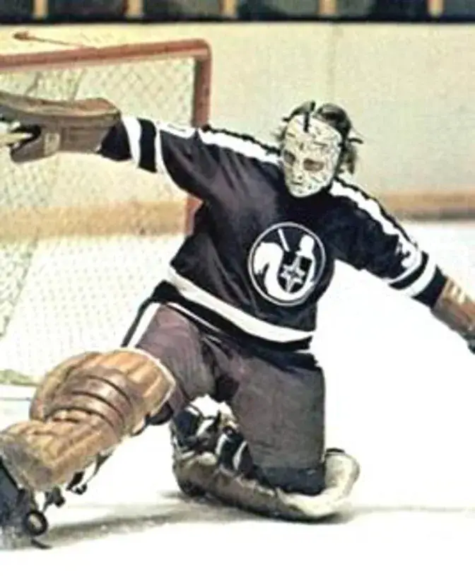 GERRY CHEEVERS Cleveland Crusaders 1974 WHA Throwback Hockey Jersey 