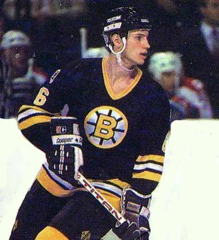 GORD KLUZAK Boston Bruins 1984 CCM Vintage Throwback Away NHL Hockey Jersey 