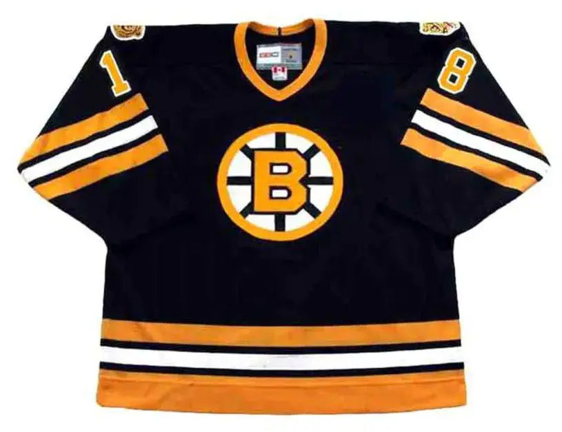 HAPPY GILMORE Boston Bruins 1990’s CCM Vintage Black Hockey Jersey