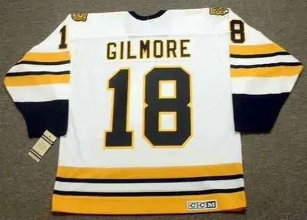 HAPPY GILMORE Boston Bruins 1990’s CCM Vintage White Hockey Jersey 