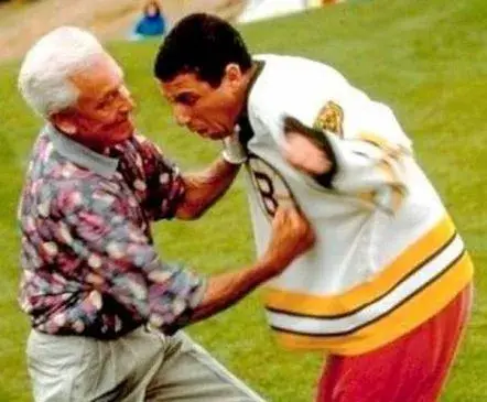 HAPPY GILMORE Boston Bruins 1990’s CCM Vintage White Hockey Jersey 
