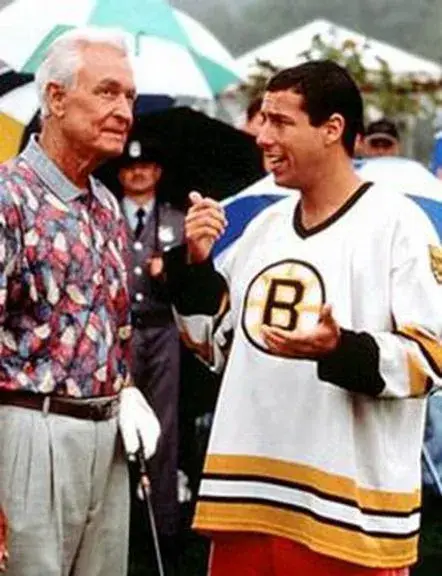 HAPPY GILMORE Boston Bruins 1990’s CCM Vintage White Hockey Jersey 