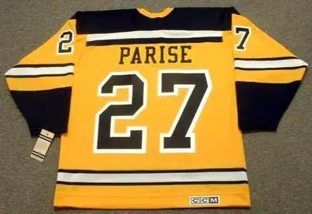 J.P. PARISE Boston Bruins 1966 CCM Vintage Throwback NHL Jersey 