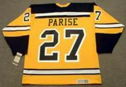 J.P. PARISE Boston Bruins 1966 CCM Vintage Throwback NHL Jersey 