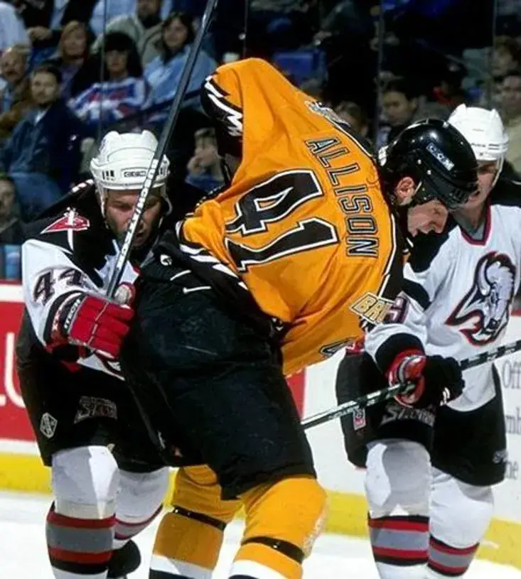 JASON ALLISON Boston Bruins 1997 CCM Throwback Alternate NHL Hockey Jersey 