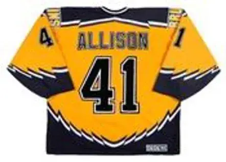 JASON ALLISON Boston Bruins 1997 CCM Throwback Alternate NHL Hockey Jersey 