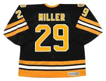 JAY MILLER Boston Bruins 1988 CCM Vintage Throwback NHL Hockey Jersey 