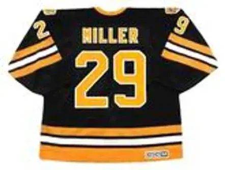 JAY MILLER Boston Bruins 1988 CCM Vintage Throwback NHL Hockey Jersey 