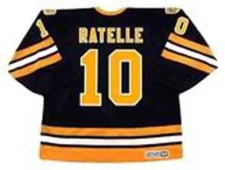 JEAN RATELLE Boston Bruins 1978 CCM Vintage Throwback Away Hockey Jersey 
