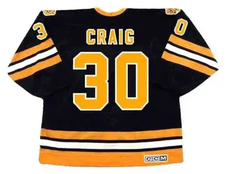 JIM CRAIG Boston Bruins 1981 CCM Vintage Throwback Away NHL Hockey Jersey 
