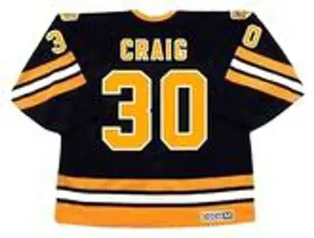 JIM CRAIG Boston Bruins 1981 CCM Vintage Throwback Away NHL Hockey Jersey 
