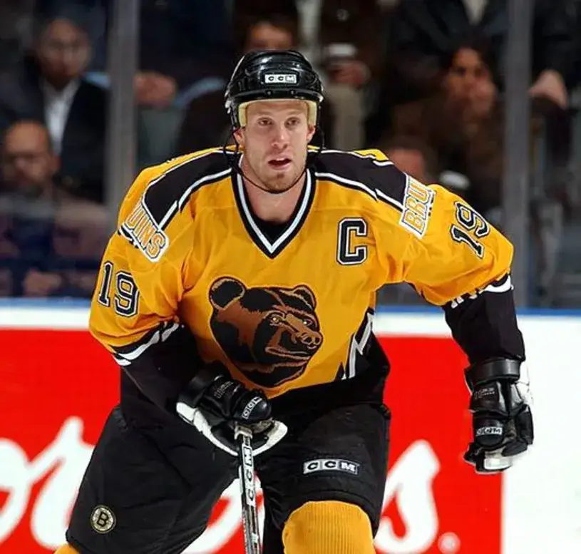 JOE THORNTON Boston Bruins 2003 CCM Throwback Alternate NHL Hockey Jersey 