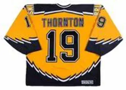 JOE THORNTON Boston Bruins 2003 CCM Throwback Alternate NHL Hockey Jersey 