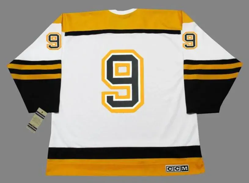 JOHNNY BUCYK Boston Bruins 1966 CCM Vintage Throwback Away NHL Hockey Jersey 