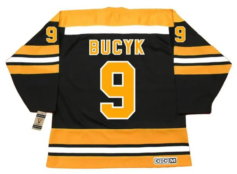 JOHNNY BUCYK Boston Bruins 1974 CCM Vintage Throwback NHL Hockey Jersey 