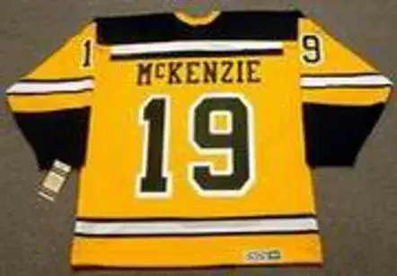 JOHNNY McKENZIE Boston Bruins 1966 CCM Vintage Throwback NHL Jersey 