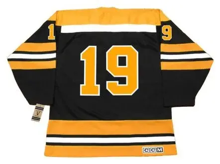 JOHNNY McKENZIE Boston Bruins 1970 CCM Vintage Throwback Away NHL Hockey Jersey 