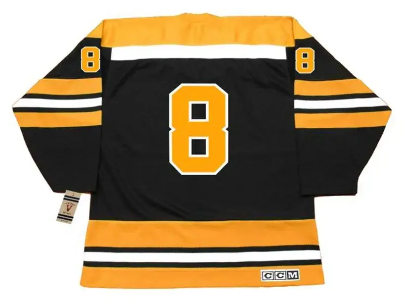 KEN HODGE Boston Bruins 1970 CCM Vintage Throwback Away NHL Hockey Jersey 