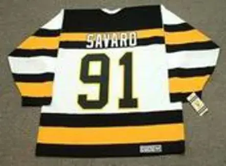 MARC SAVARD Boston Bruins 1992 CCM Vintage Throwback Home NHL Hockey Jersey 
