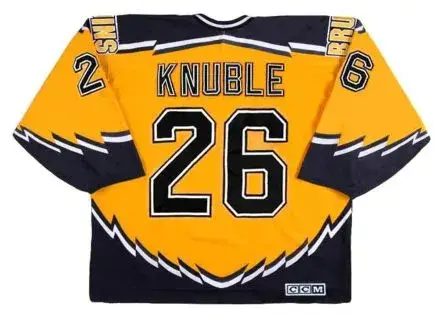 MIKE KNUBLE Boston Bruins 2002 CCM Throwback Alternate NHL Hockey Jersey 