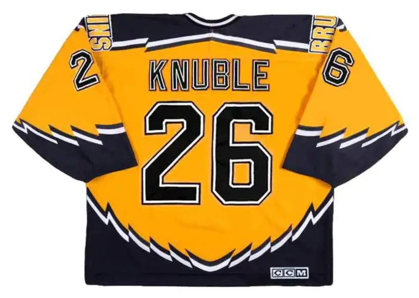 MIKE KNUBLE Boston Bruins 2002 CCM Throwback Alternate NHL Hockey Jersey 