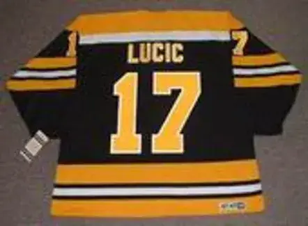 MILAN LUCIC Boston Bruins 1970’s CCM Vintage NHL Hockey Jersey 