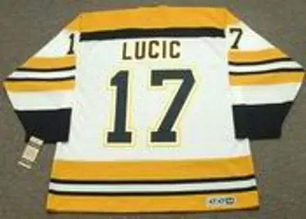 MILAN LUCIC Boston Bruins 1970’s CCM Vintage Throwback NHL Hockey Jersey 