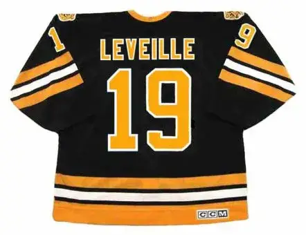 NORMAND LEVEILLE Boston Bruins 1982 CCM Vintage Throwback NHL Hockey Jersey 