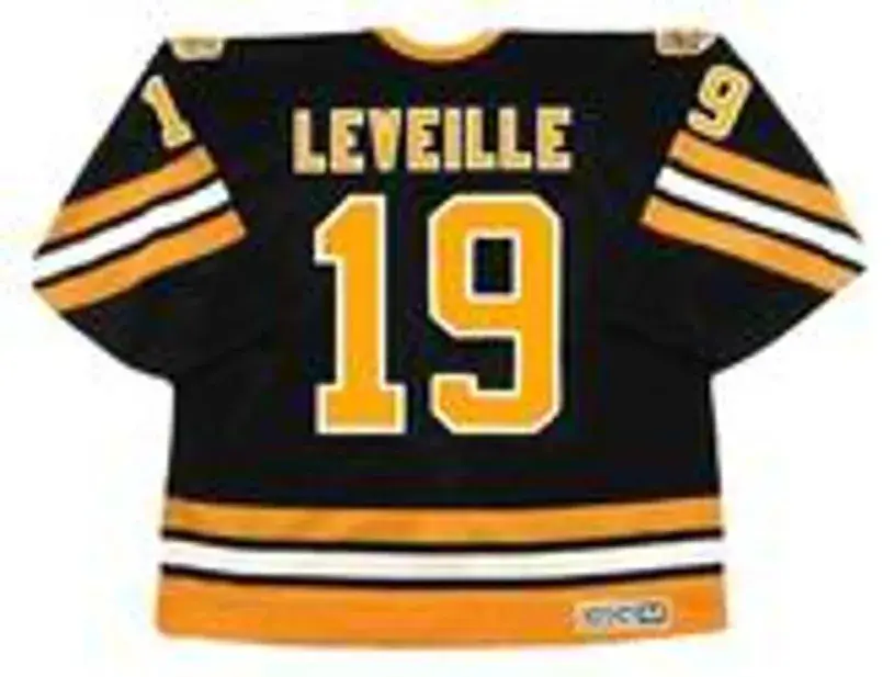 NORMAND LEVEILLE Boston Bruins 1982 CCM Vintage Throwback NHL Hockey Jersey 
