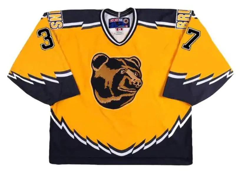 PATRICE BERGERON Boston Bruins 2005 CCM Throwback Alternate NHL Hockey Jersey
